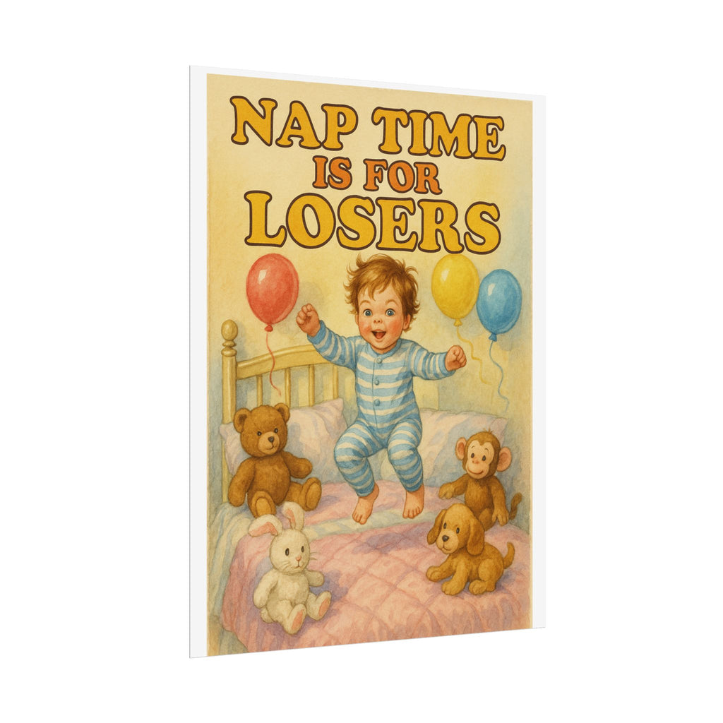 Nap Time Is For Losers Poster 6" x 8"