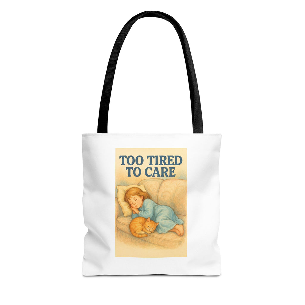 Too Tired To Care & Candy Chaos - Tote Bag  Fun Eco-Friendly Shoulder Bag