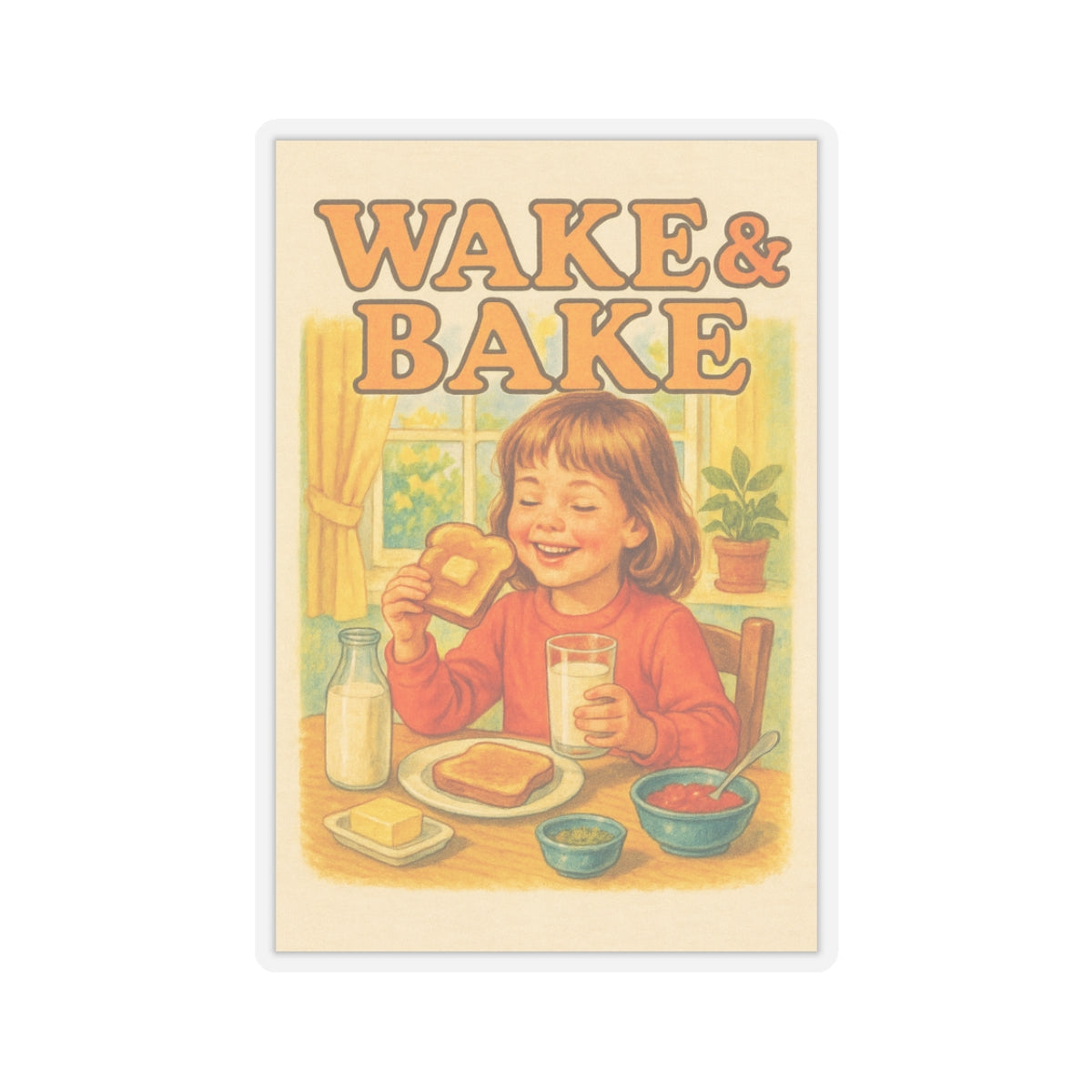 Wake & Bake Sticker