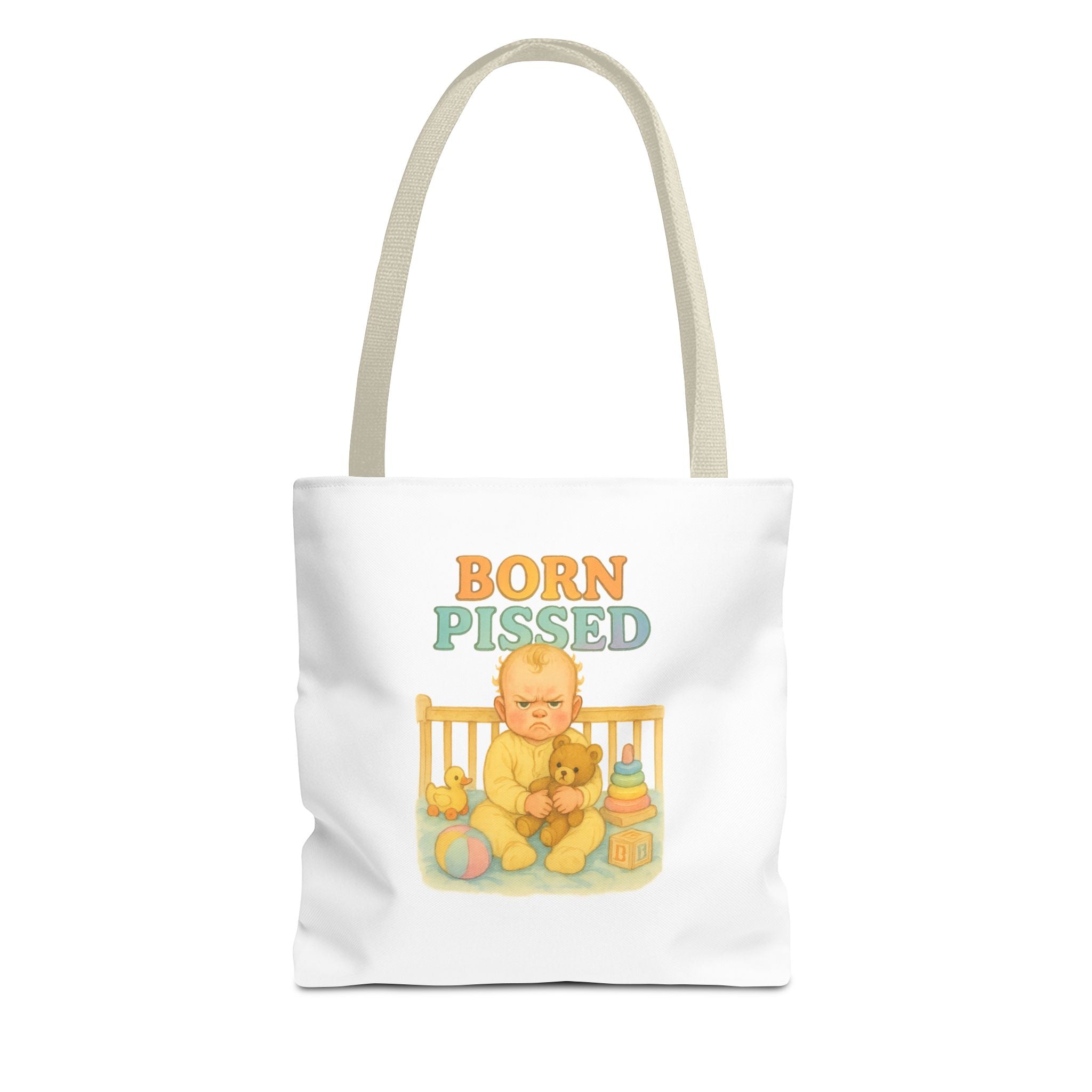 Born Pissed & Candy Chaos - Tote Bag  Fun Eco-Friendly Shoulder Bag