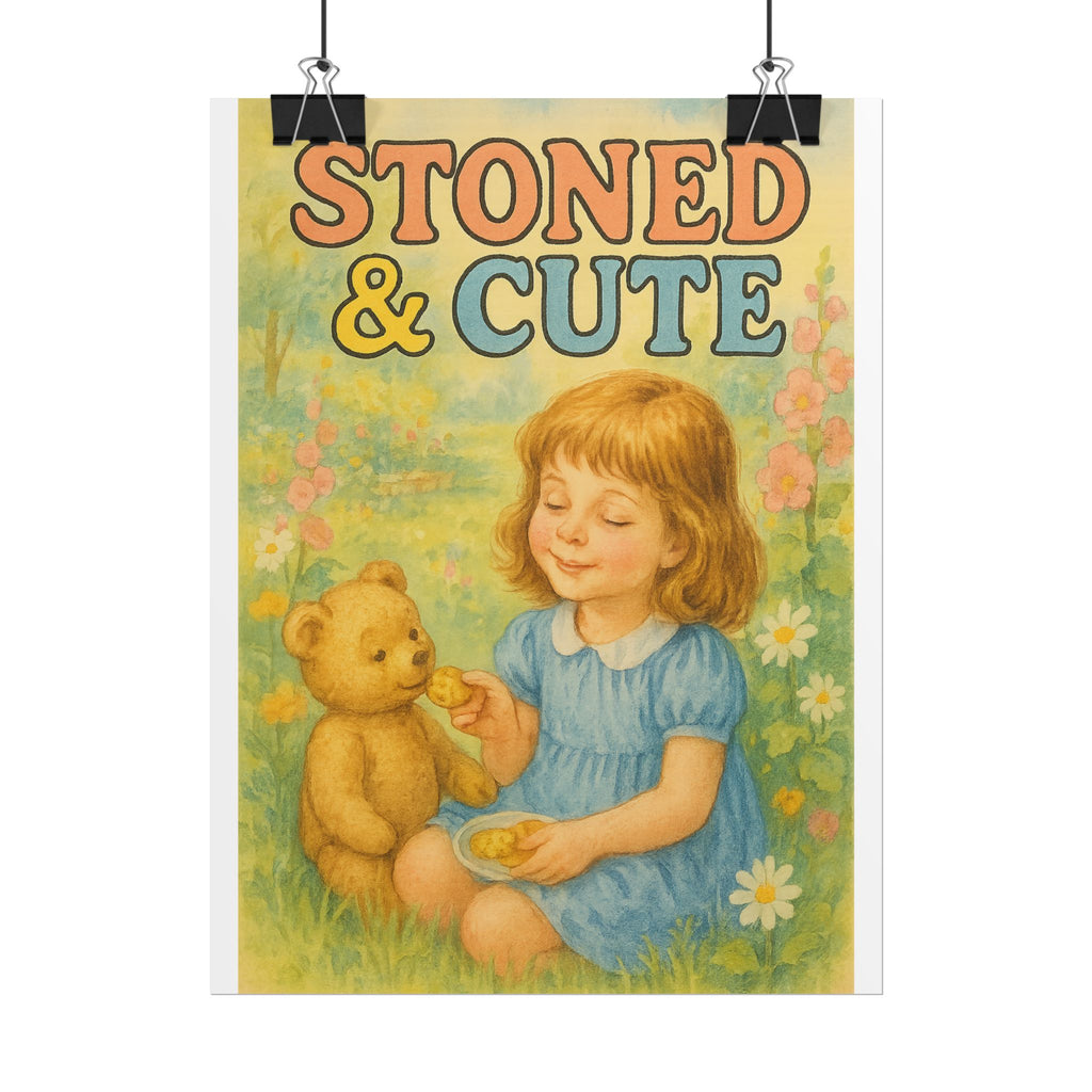 Stoned & Cute Poster 6" x 8"