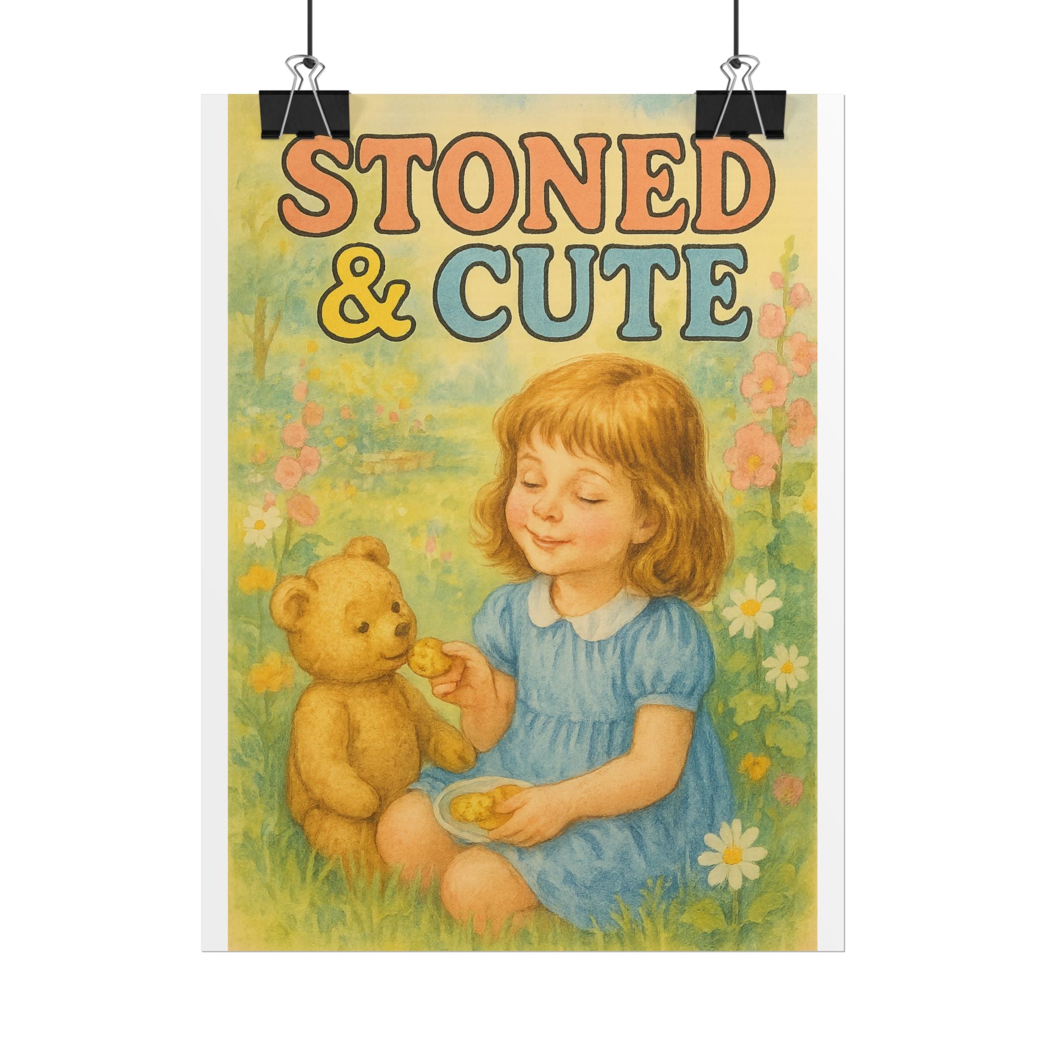 Stoned & Cute Poster 6" x 8"