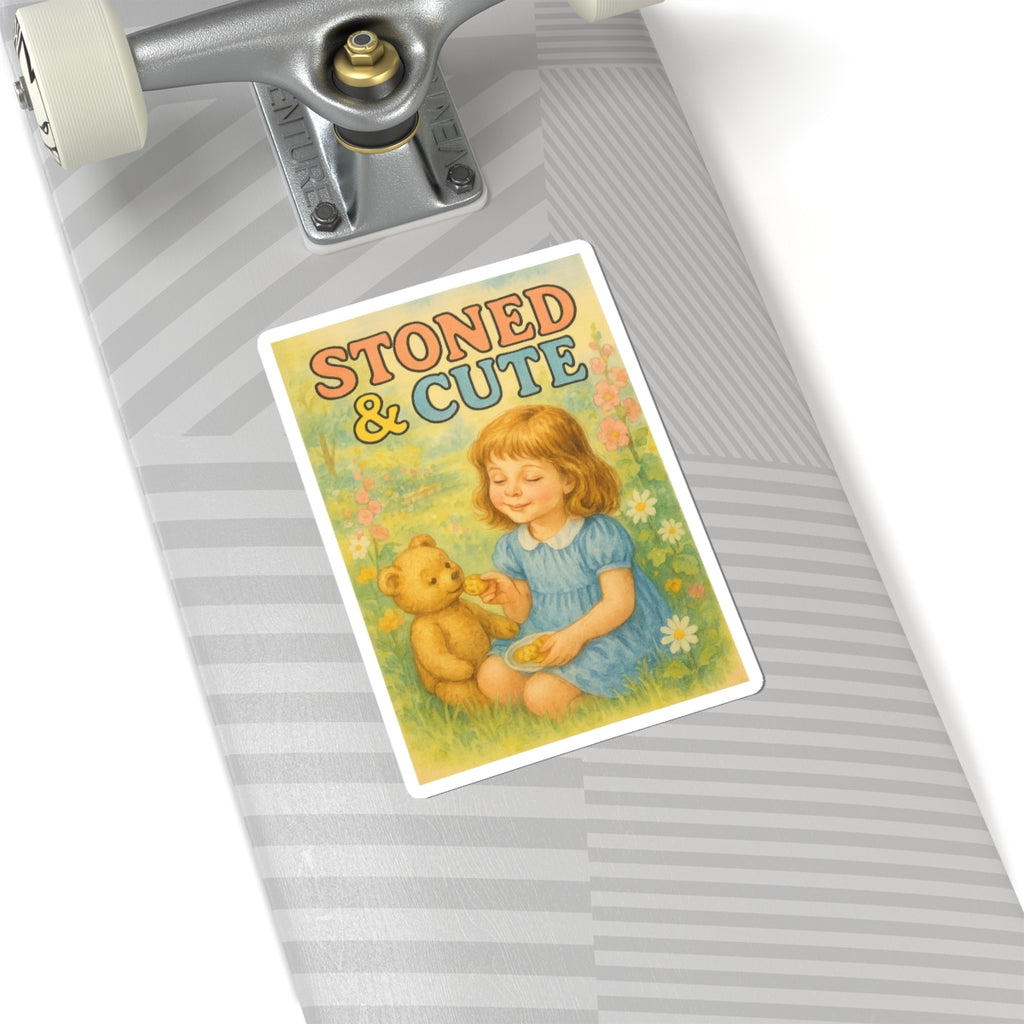 Stoned & Cute Sticker
