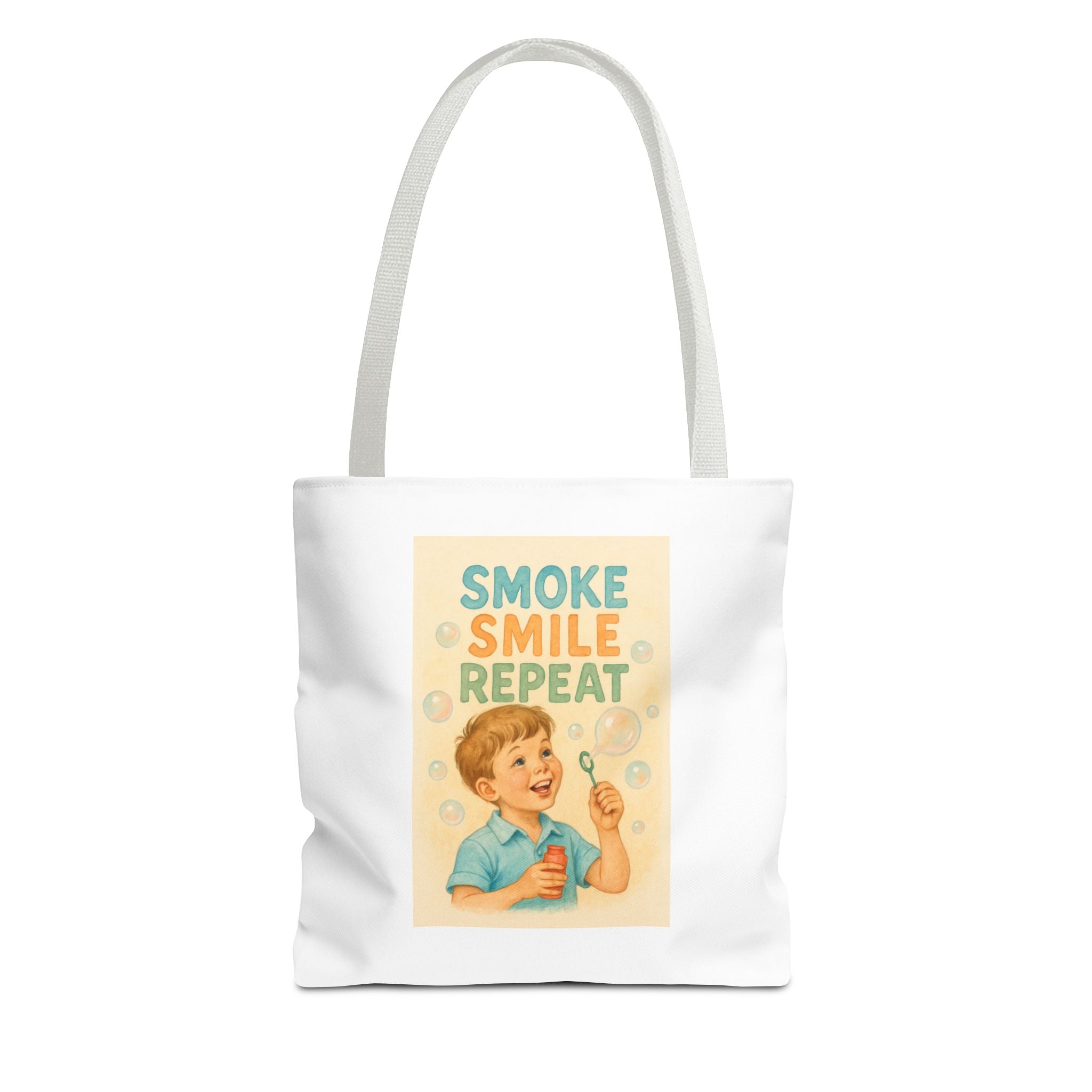 Smoke Smile Repeat & Candy Chaos - Tote Bag  Fun Eco-Friendly Shoulder Bag