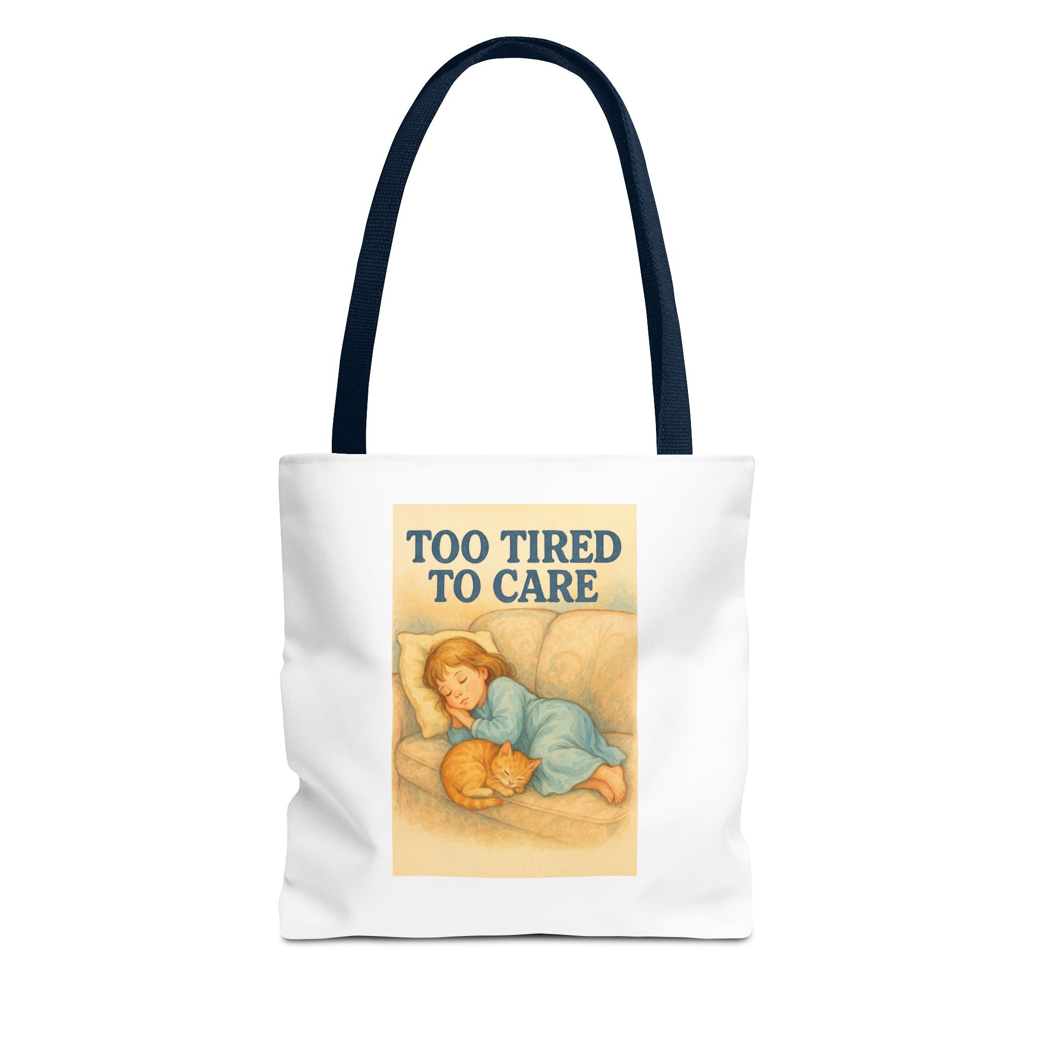 Too Tired To Care & Candy Chaos - Tote Bag  Fun Eco-Friendly Shoulder Bag
