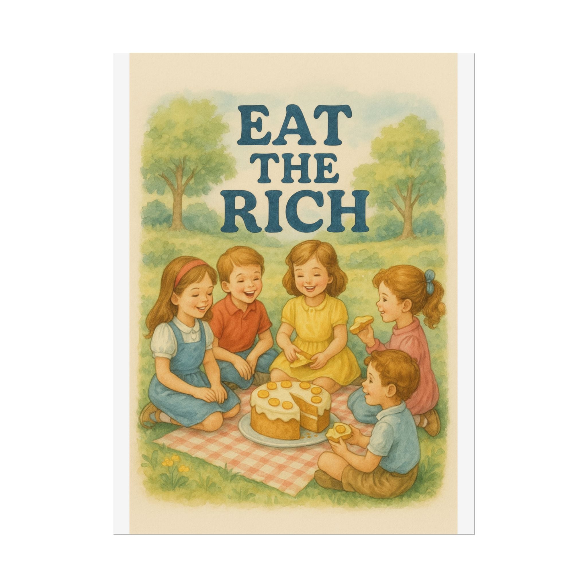 Eat The Rich Poster 6" x 8"