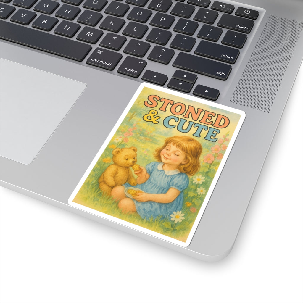 Stoned & Cute Sticker