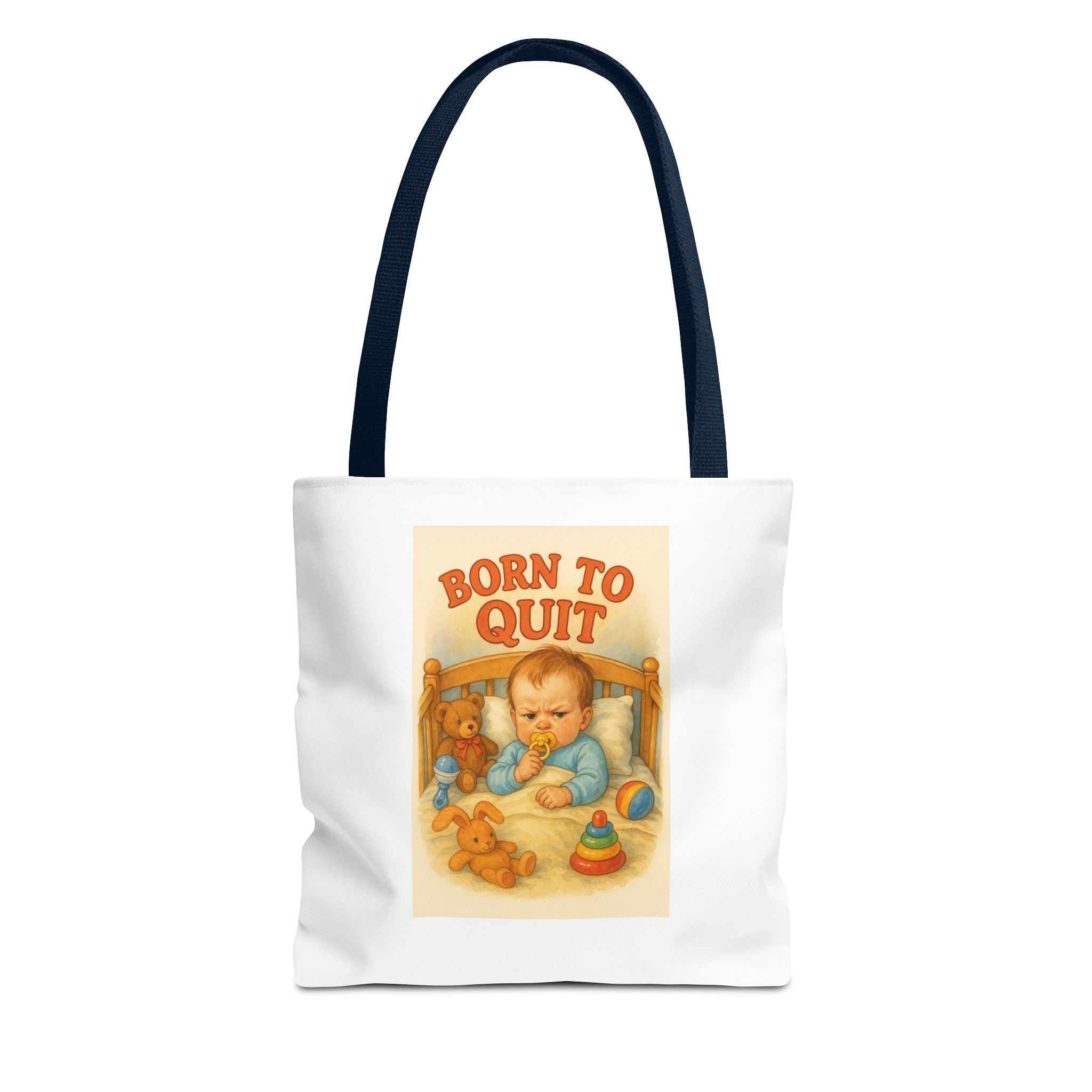 Born To Quit & Candy Chaos - Tote Bag  Fun Eco-Friendly Shoulder Bag