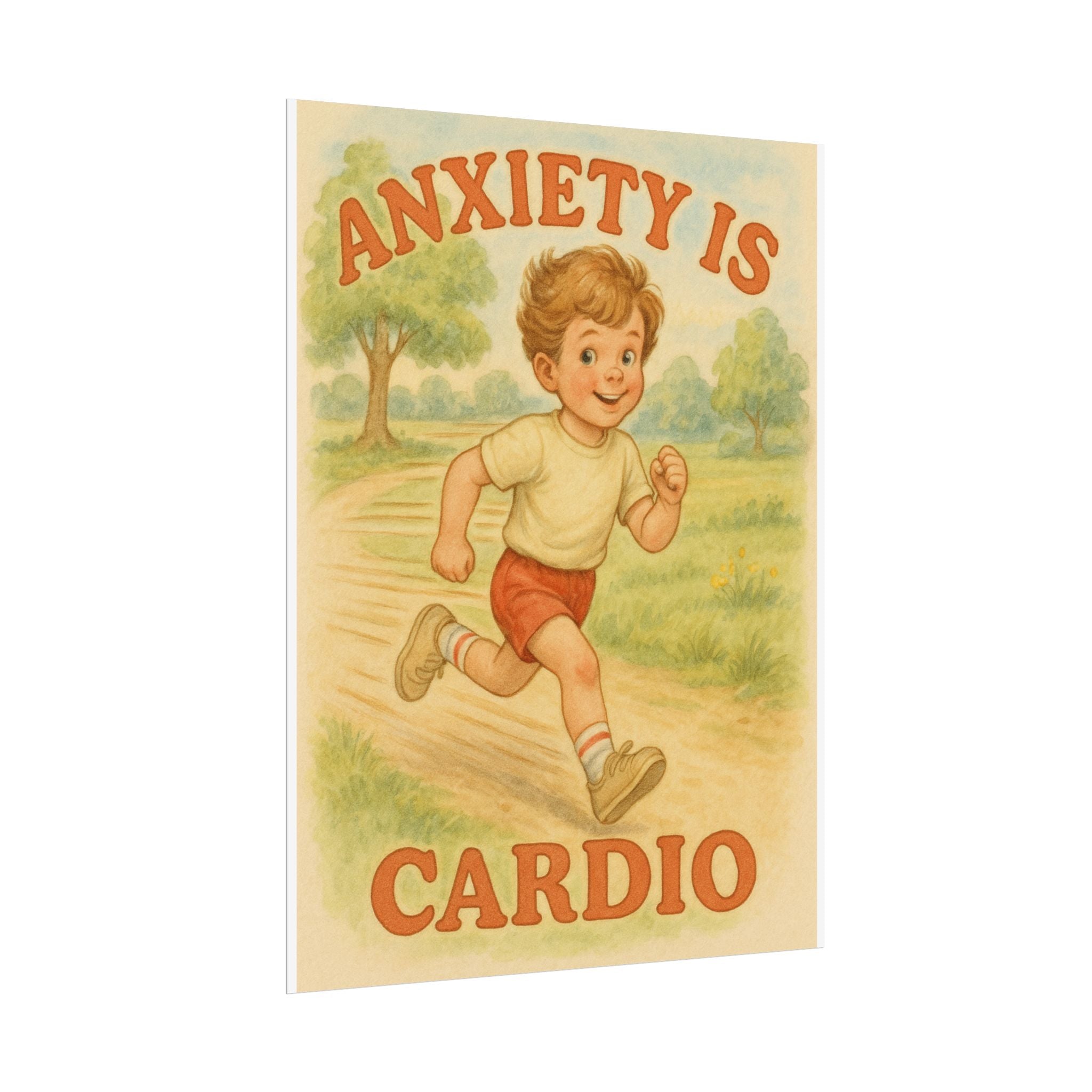 Anxiety Is My Cardio Poster 6" x 8"